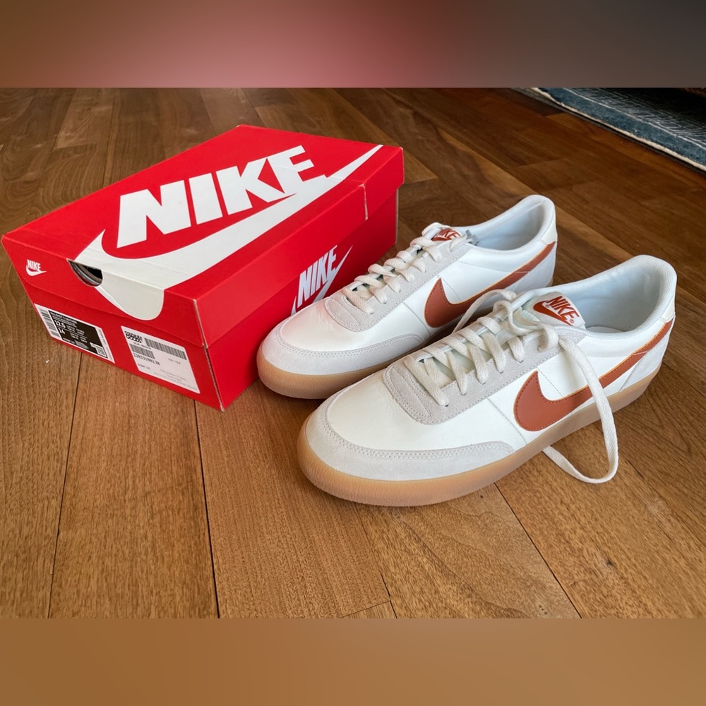 NWT Nike Killshot 2 Leather Sail/Gum Yellow/Desert Orange